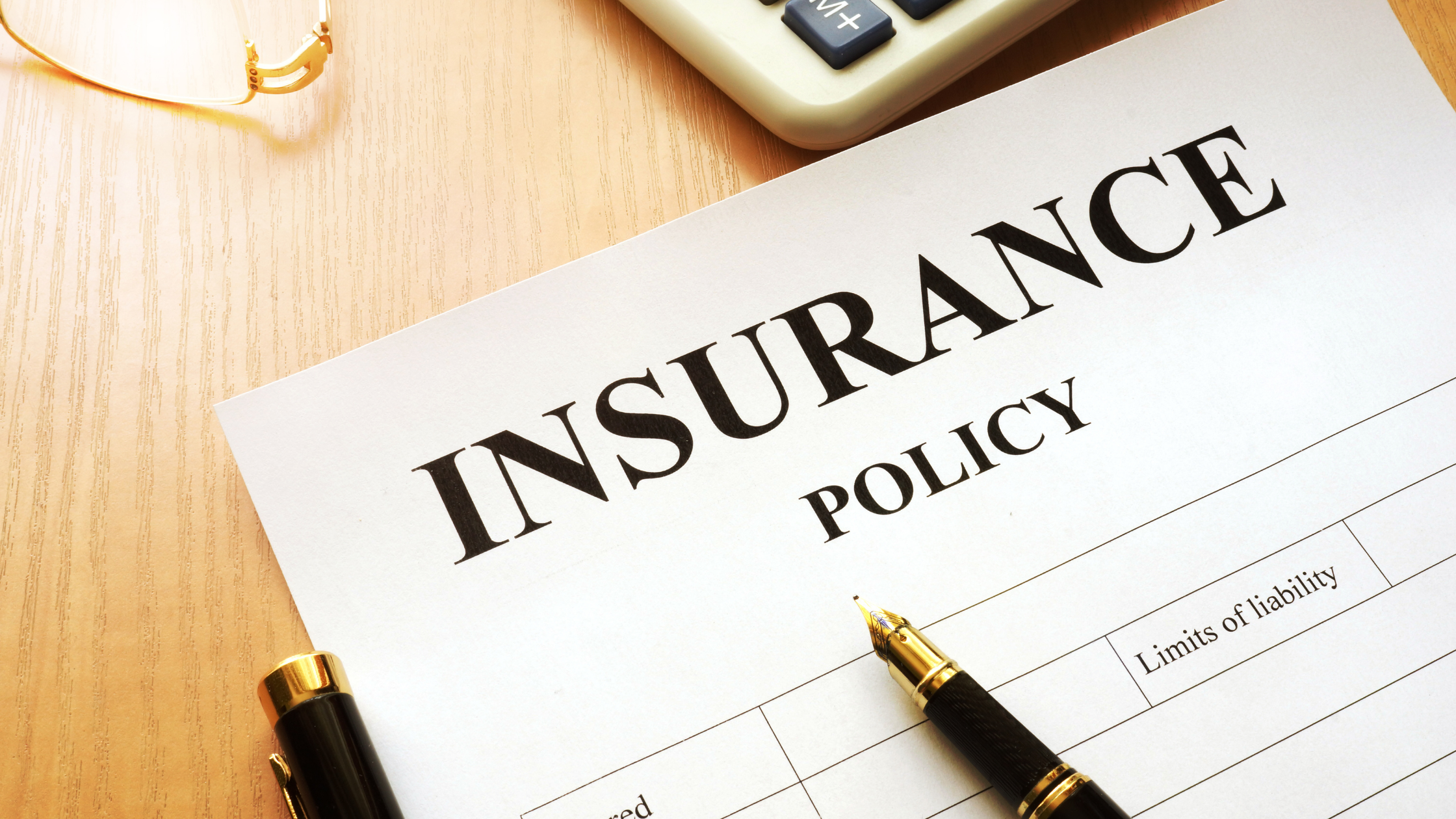 image showing an insurance policy