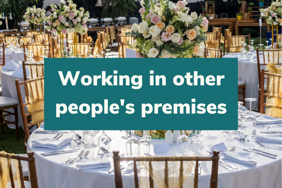 Blog post cover image for venue stylists talking about health and safety considerations when working in other people's premises